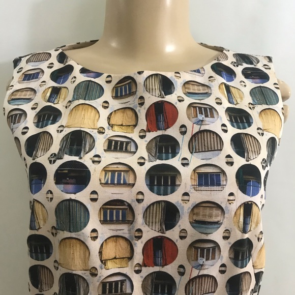 AKRIS PUNTO 🔥sleeveless color block midi dress - Picture 5 of 16